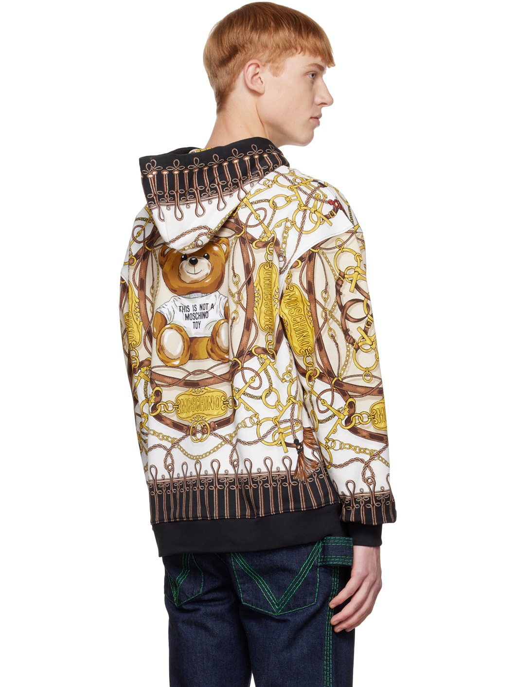 White Graphic Hoodie - 3