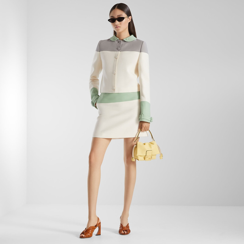 FENDI Fantastic Fendi Future Skirt Multicolor wool and silk skirt outlook