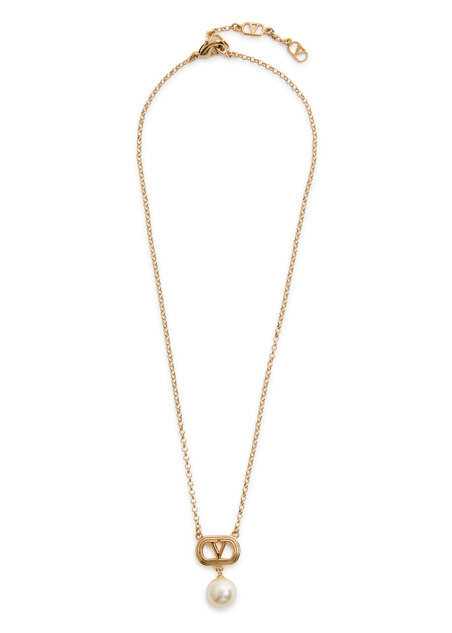 Valentino Garavani Ovalette Vlogo Necklace - 2