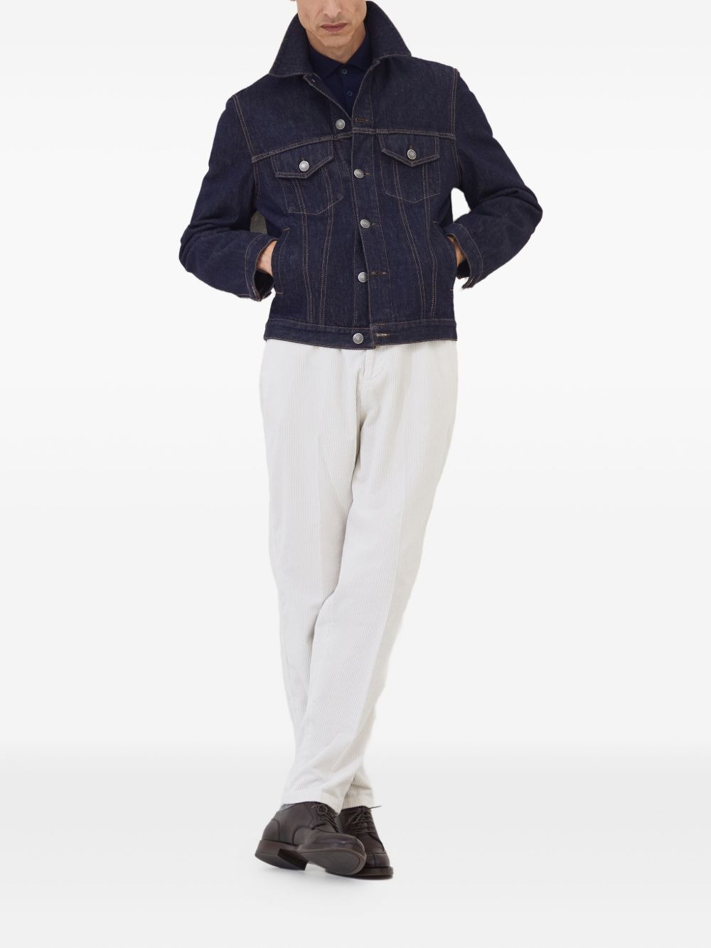long-sleeved cashmere polo shirt - 2