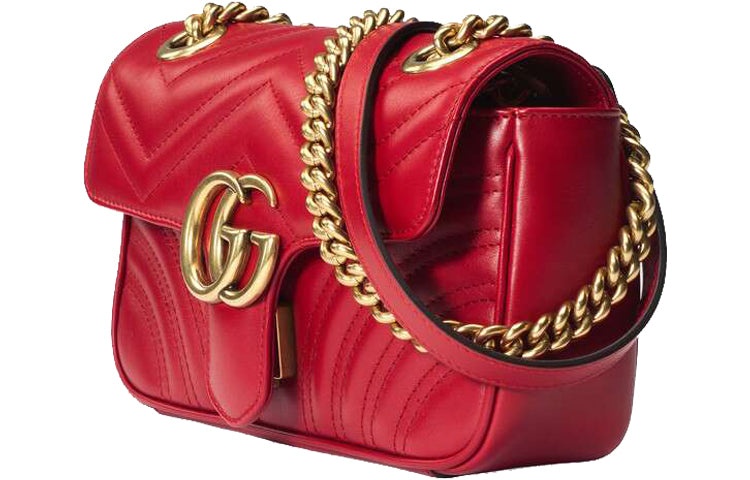 (WMNS) Gucci GG Marmont Mini Shoulder Bag Red 446744-DTDIT-6433 - 2