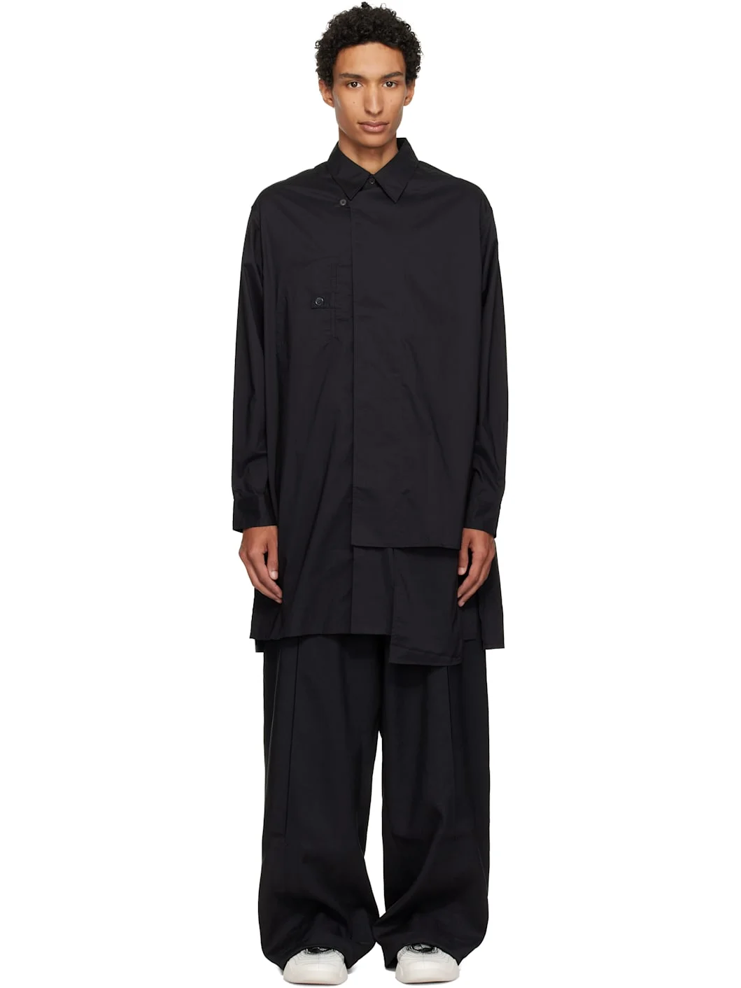 Black Adaptive Cotton Shirt - 1