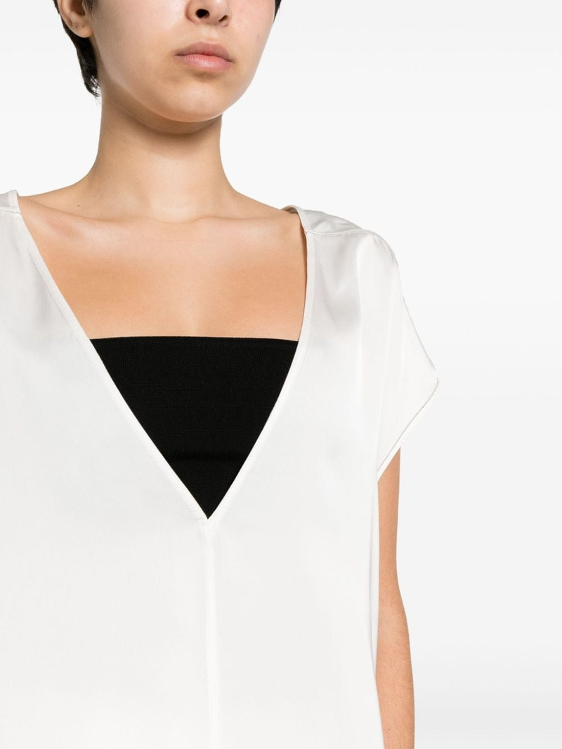 sleeveless satin tunic 5