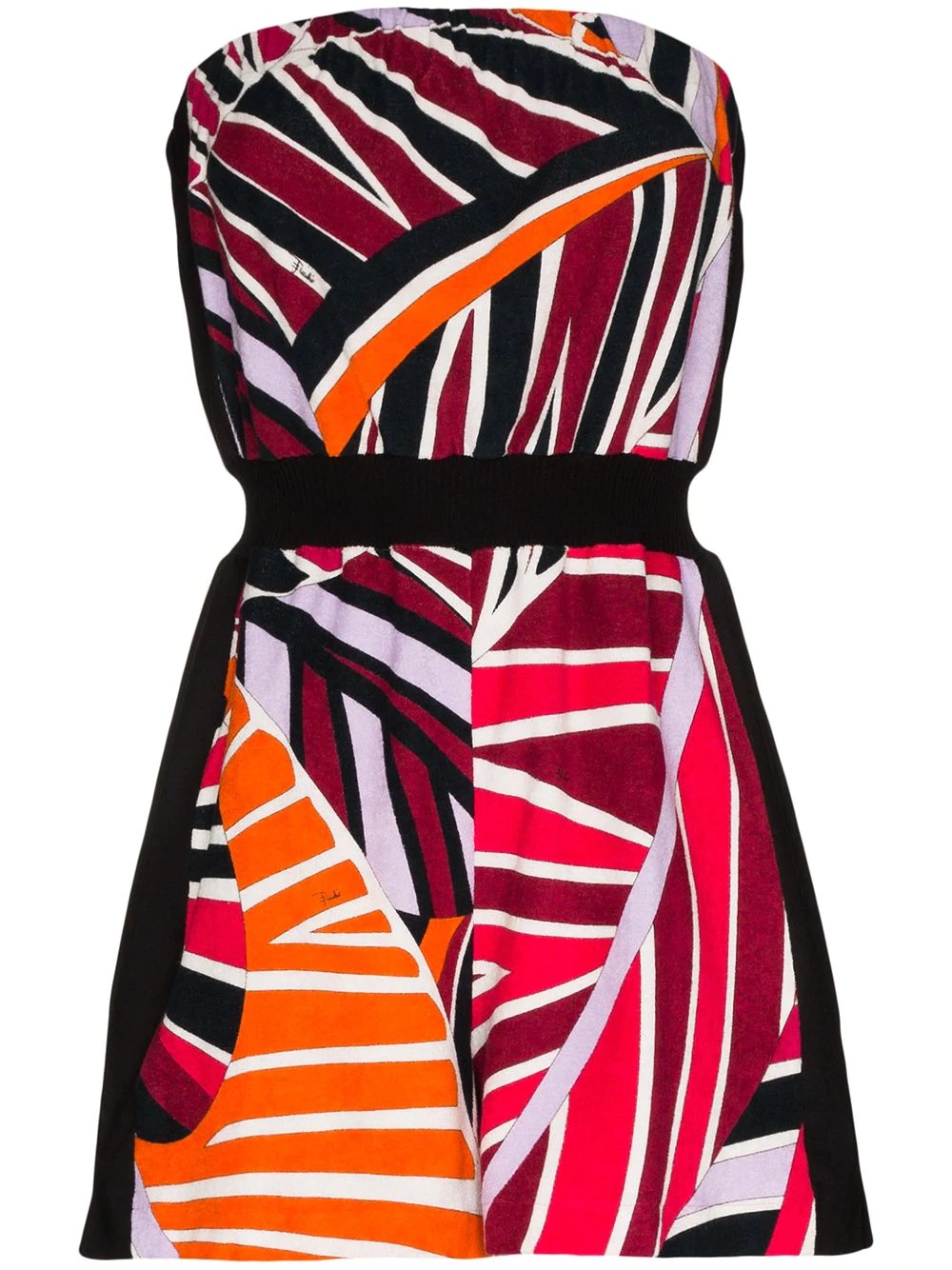 Sal print bandeau playsuit - 1