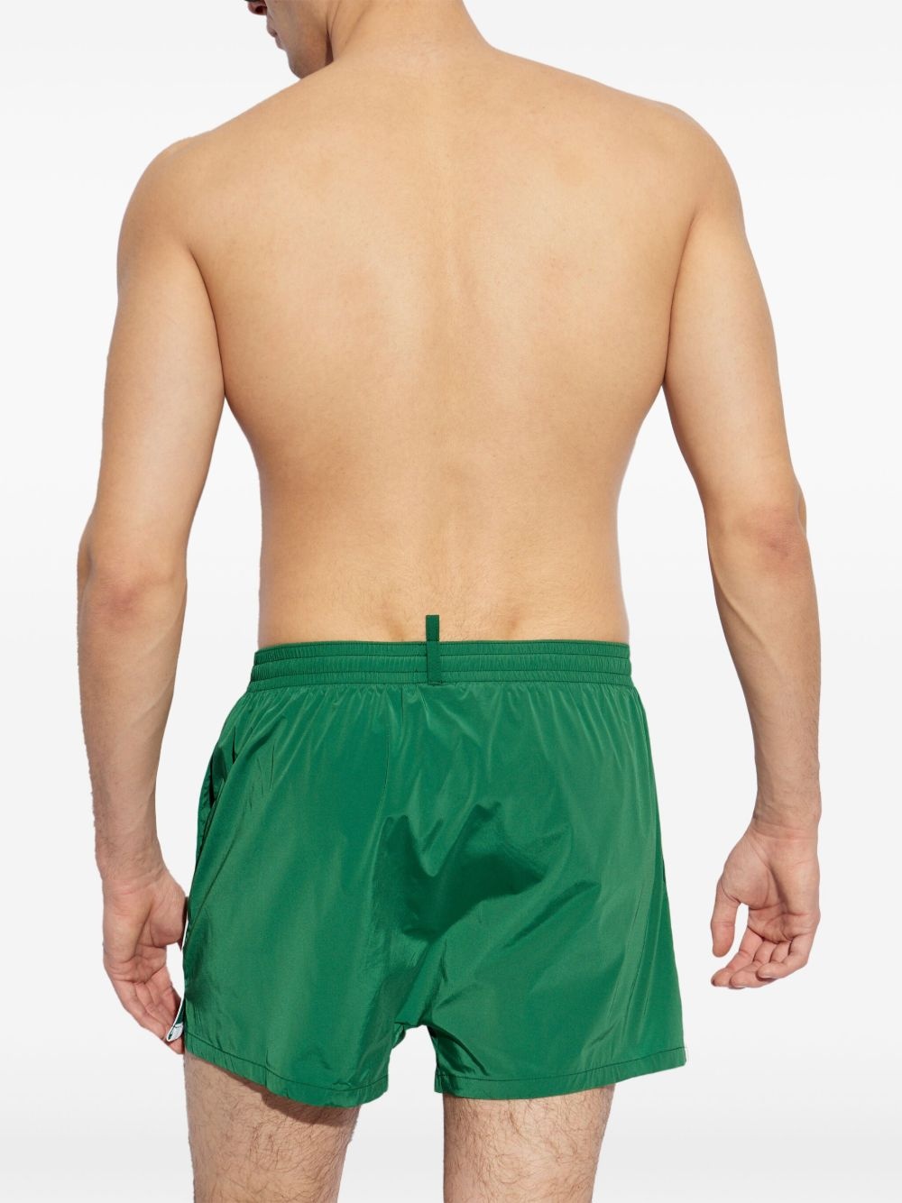 embroidered logo swim trunks - 3