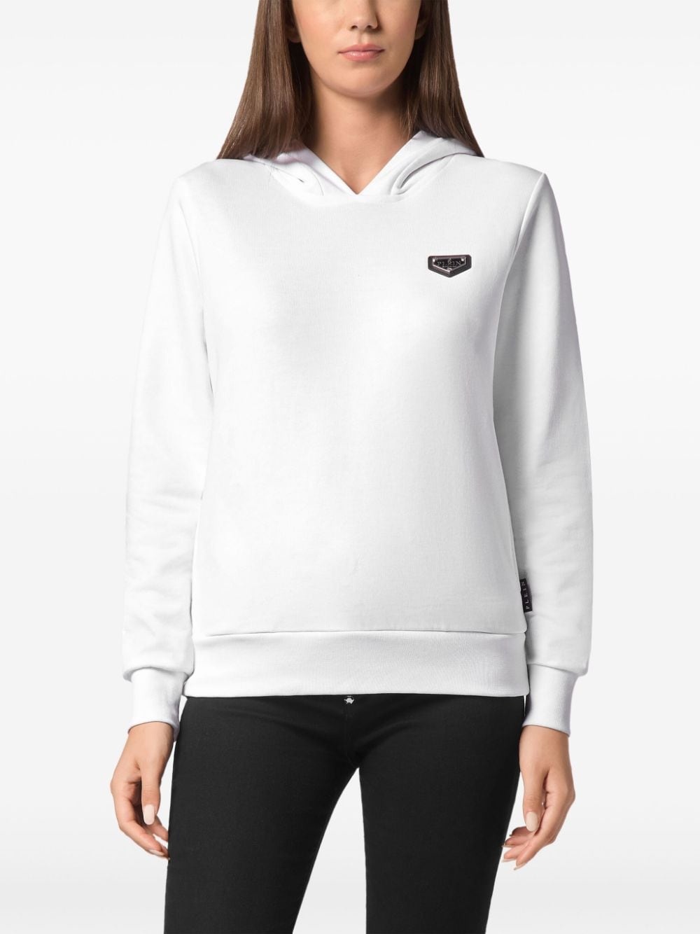 logo plaque hoodie - 3
