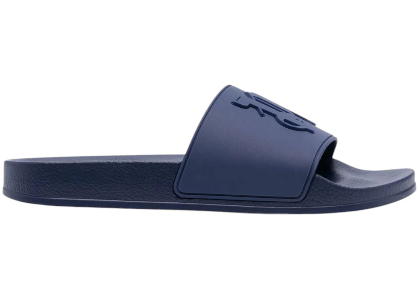 Palm Angels Monogram Pool Sliders Dark Blue - 1