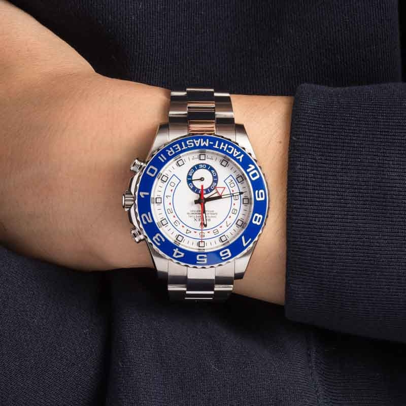 Used Rolex Yacht-Master II Ref 116680 Blue Ceramic Model - 5