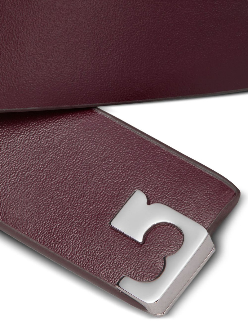 logo-plaque leather belt 3