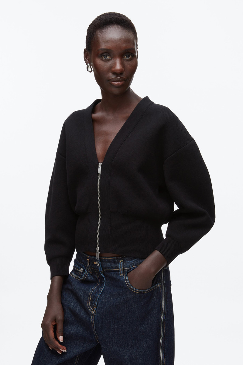 Round Sleeve Zip Cardigan 5