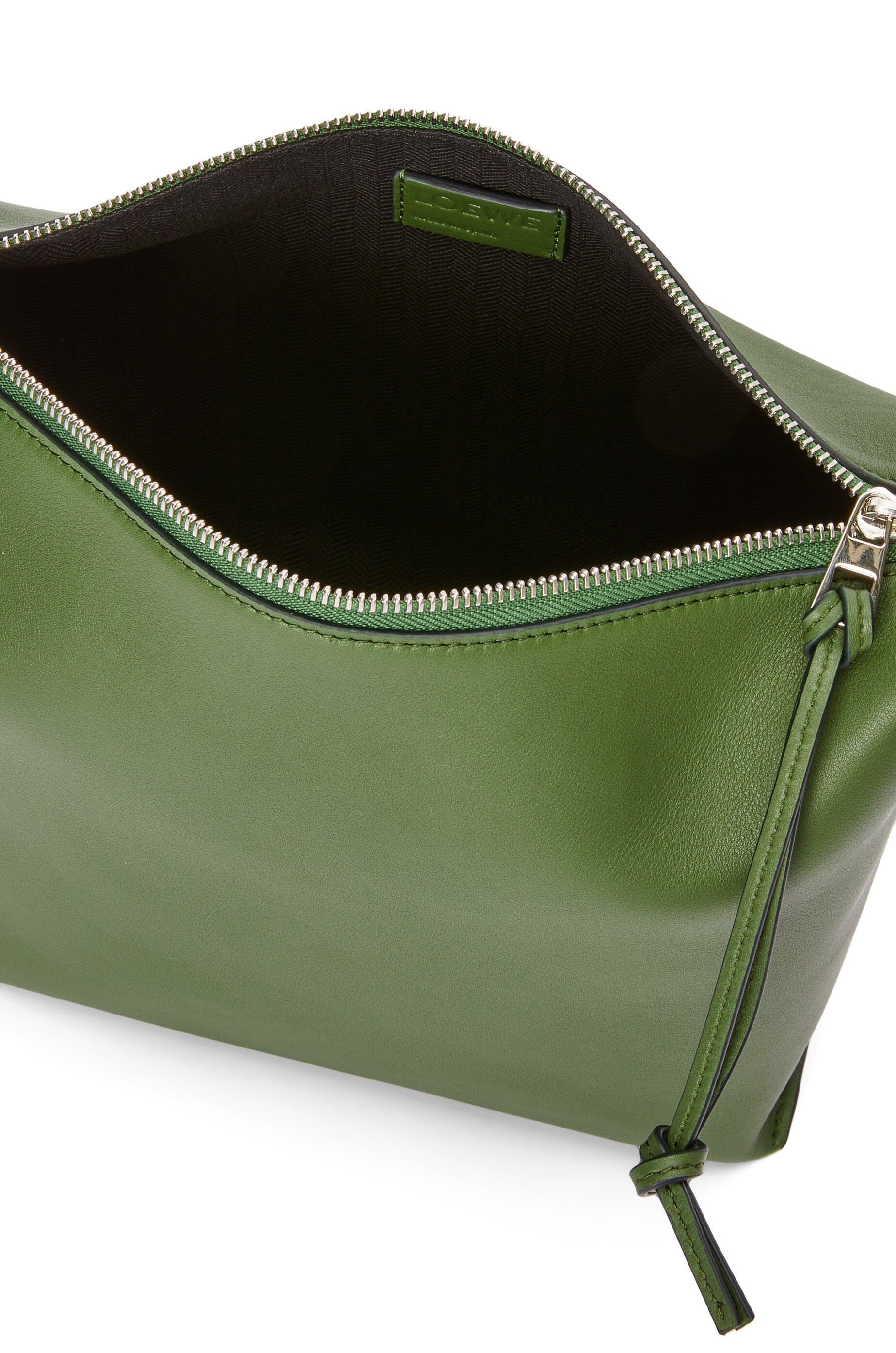 Small Cubi Crossbody bag in supple smooth calfskin and jacquard - 5