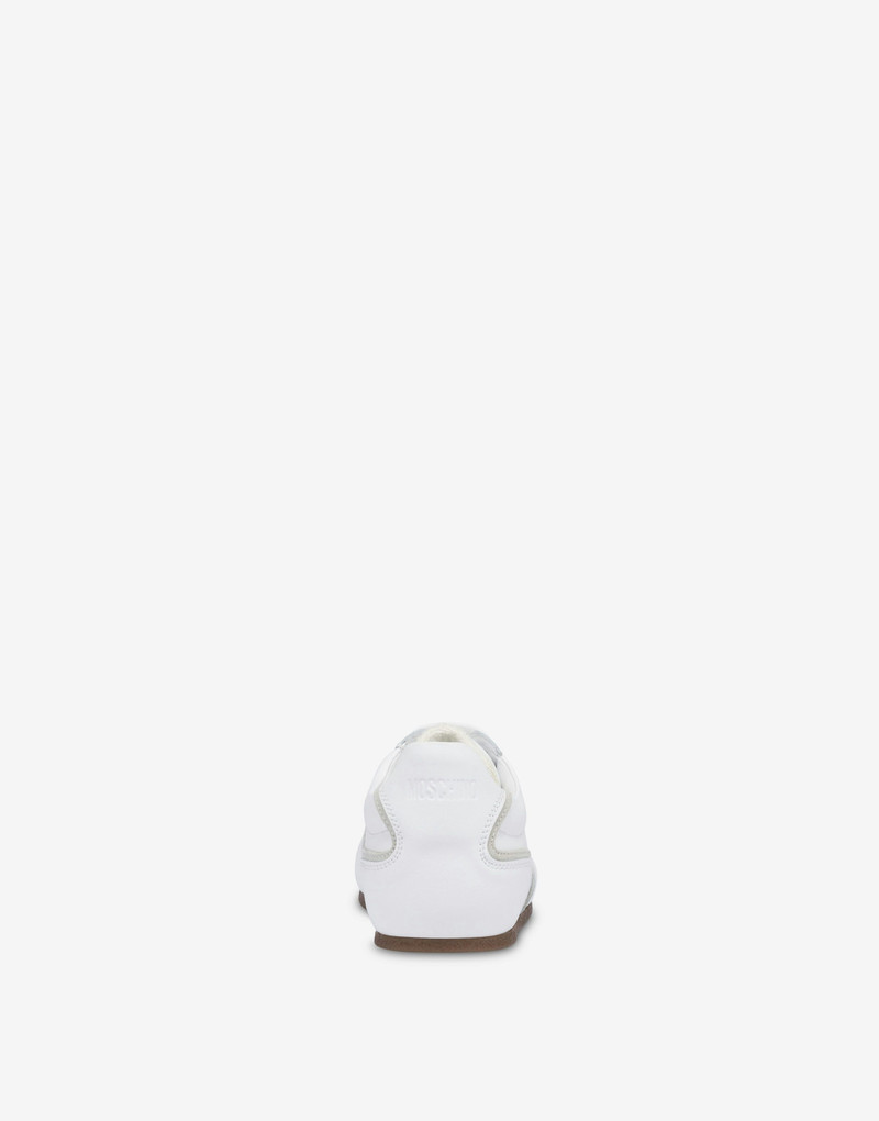 Moschino CALFSKIN AND SUEDE TRAINERS outlook