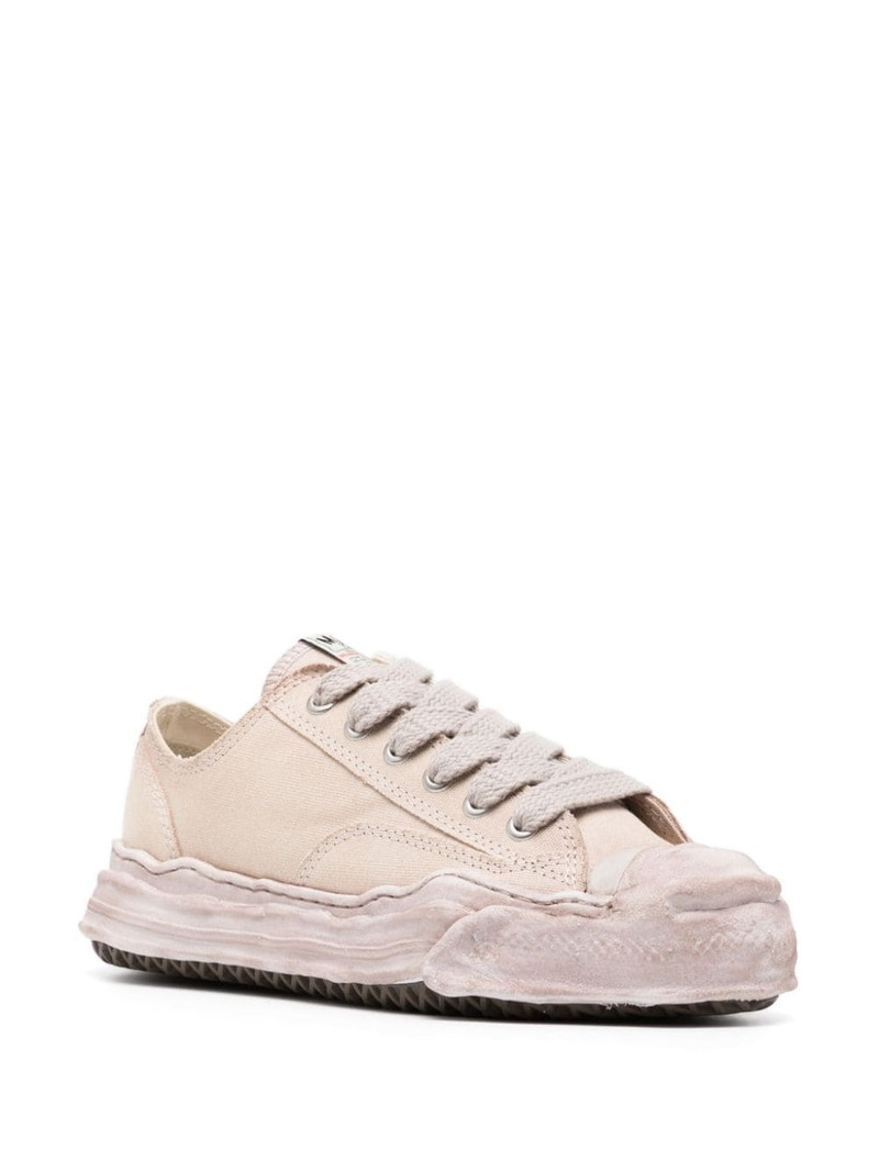 Maison MIHARAYASUHIRO Hank canvas lace-up sneakers outlook