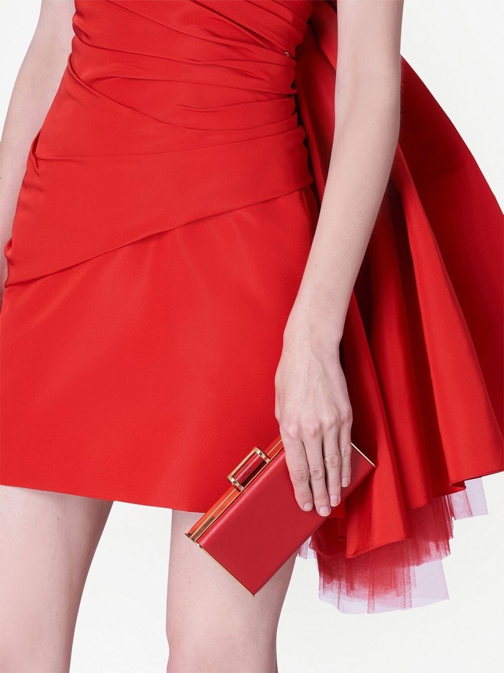 tulle-bow sleeveless minidress - 4