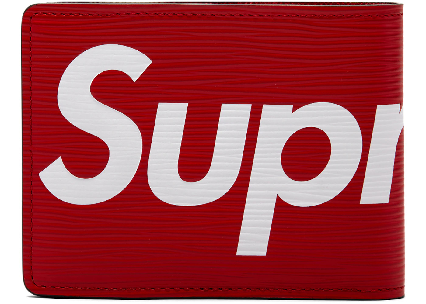 Louis Vuitton x Supreme Slender Wallet Epi Red - 2
