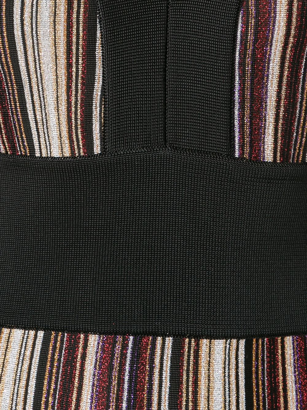 v-neck striped dress - 5