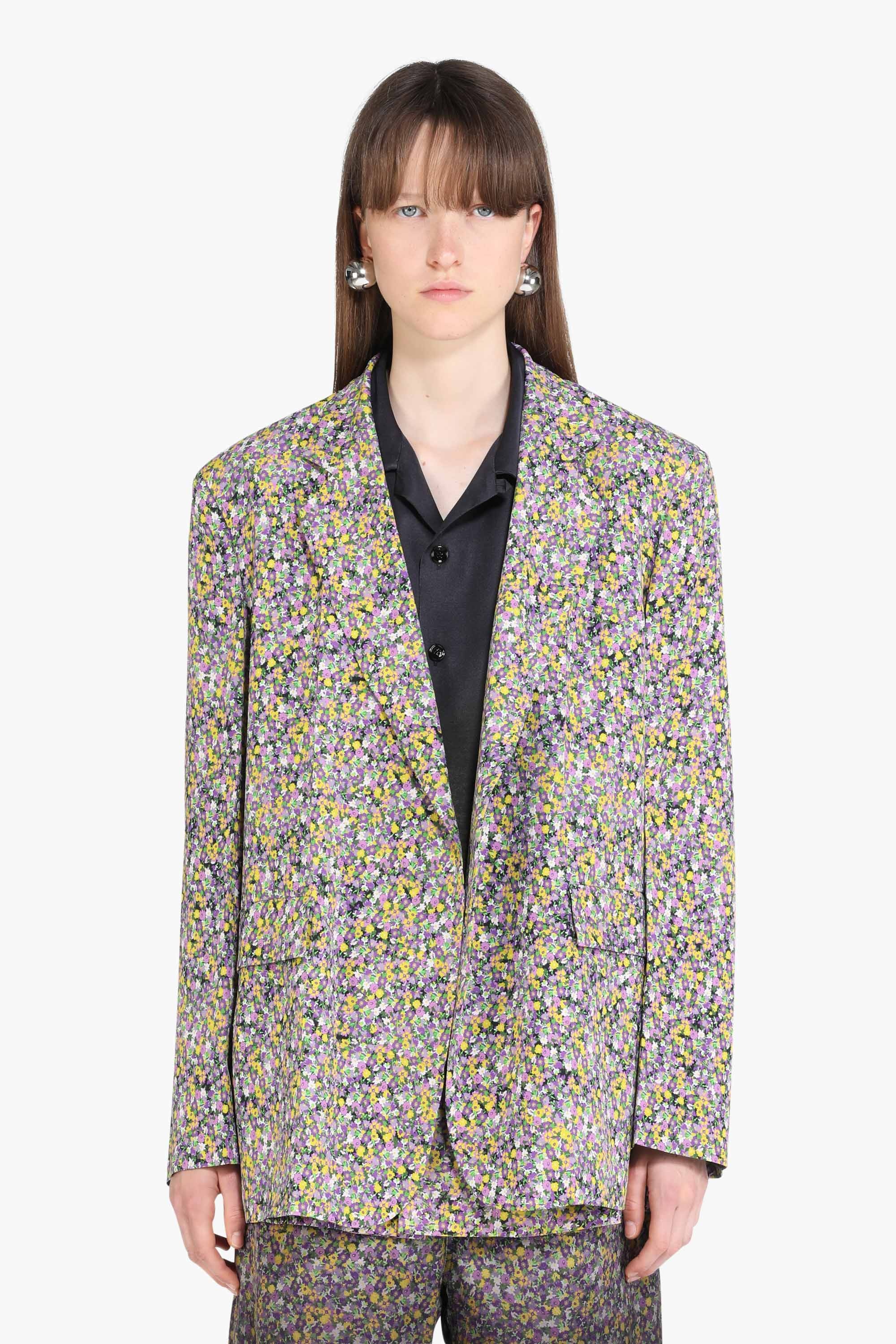 FLORAL-PRINT BLAZER - 1