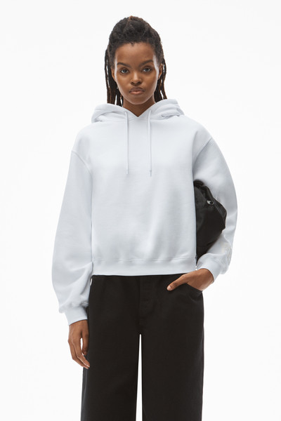 alexanderwang.t PUFF LOGO HOODIE IN STRUCTURED TERRY outlook