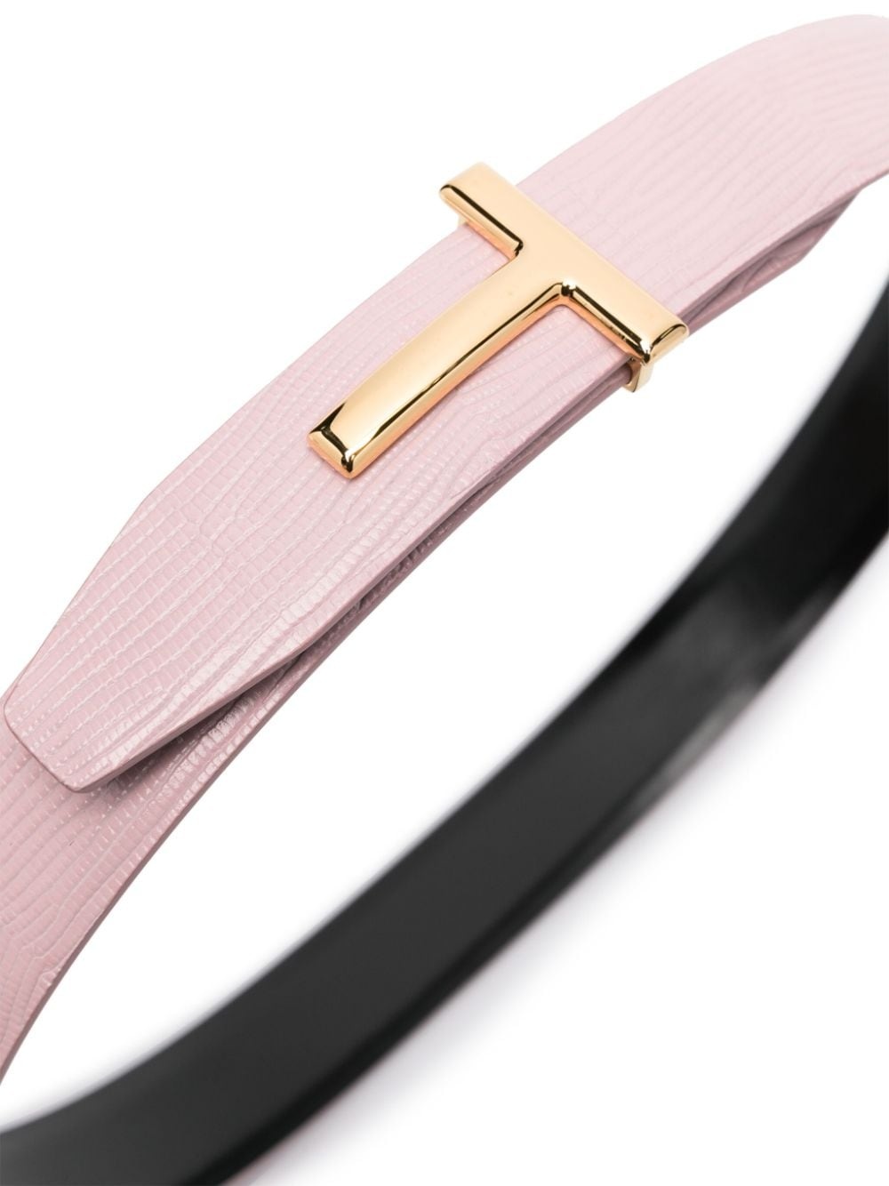 T-shaped-hinge leather belt - 4