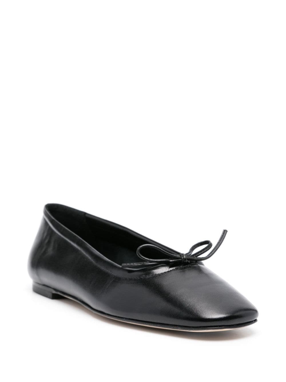 Delfina leather ballerina shoes - 2