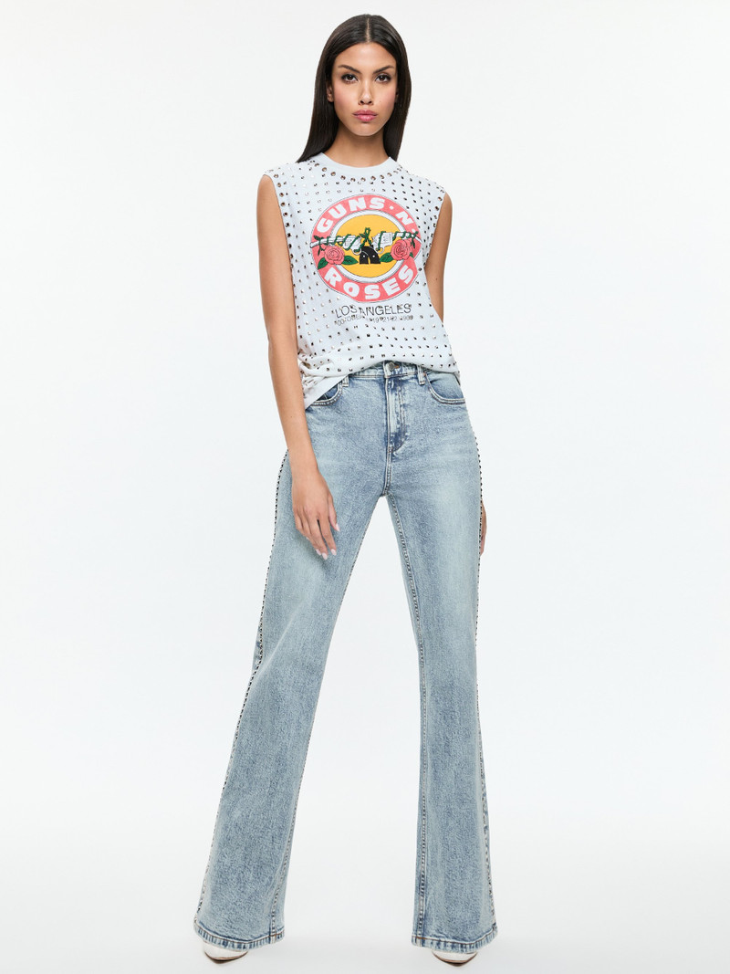 BODIE HIGH RISE BOOTCUT STUDDED JEAN 3