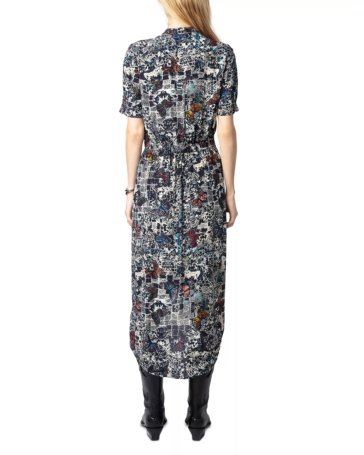 Rimaz Soft Butterfly Print Dress - 3