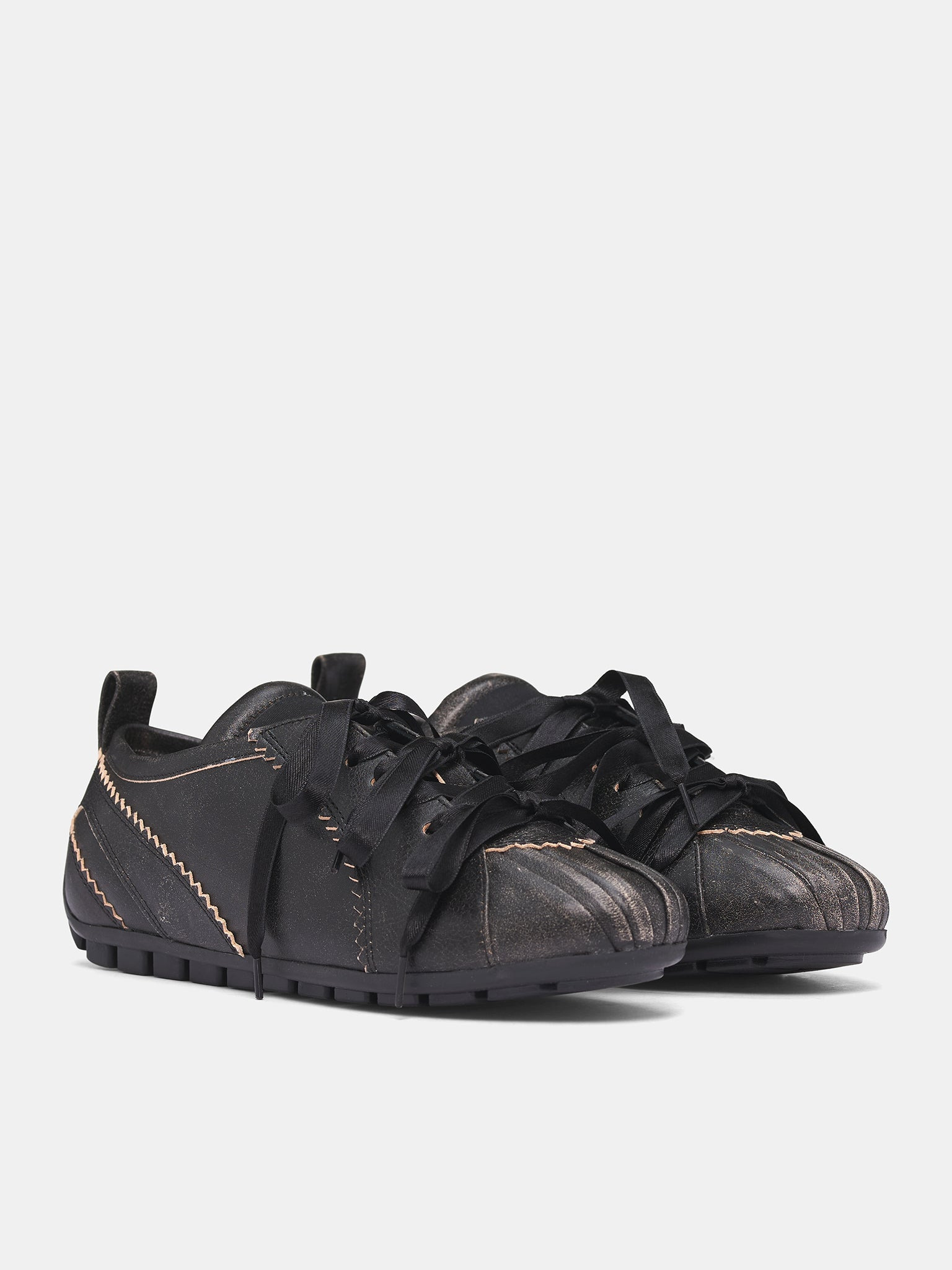 Dark Brown Ballerina Grip Trainers - 2
