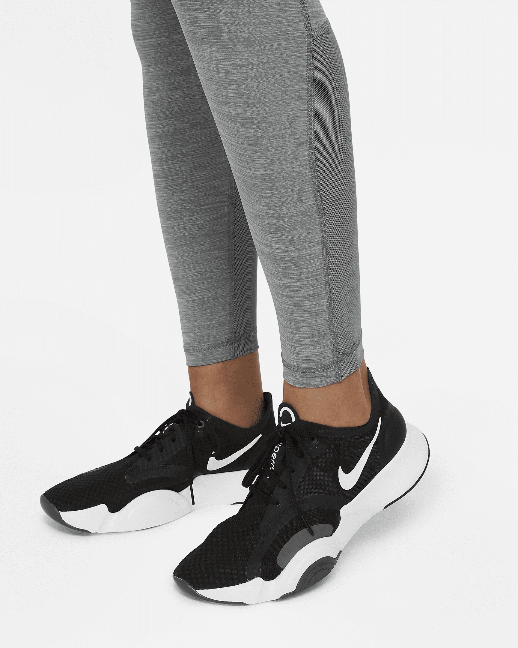 Nike Pro Women's Mid-Rise Mesh-Paneled Leggings - 4