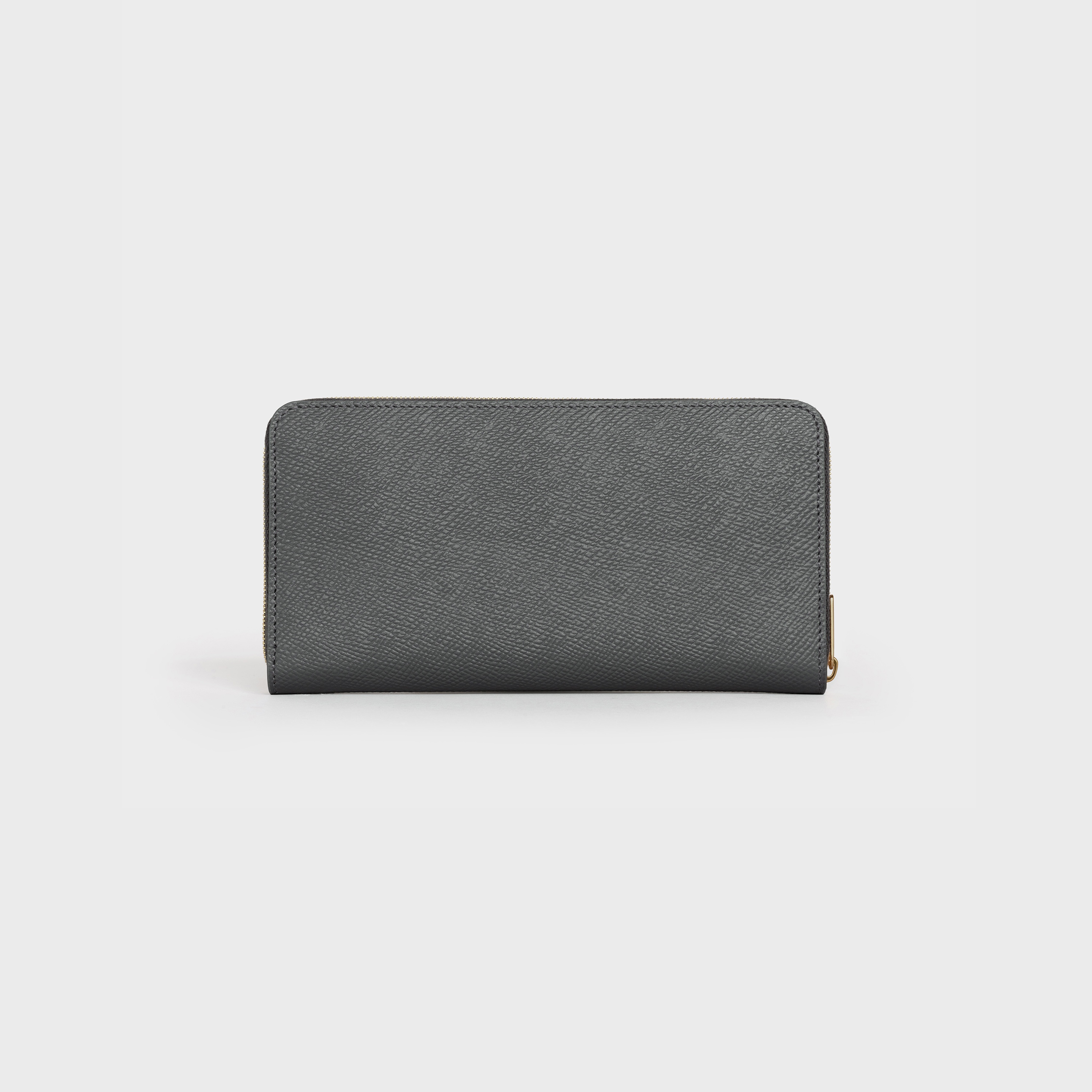 Large zipped wallet in Grained calfskin - 3