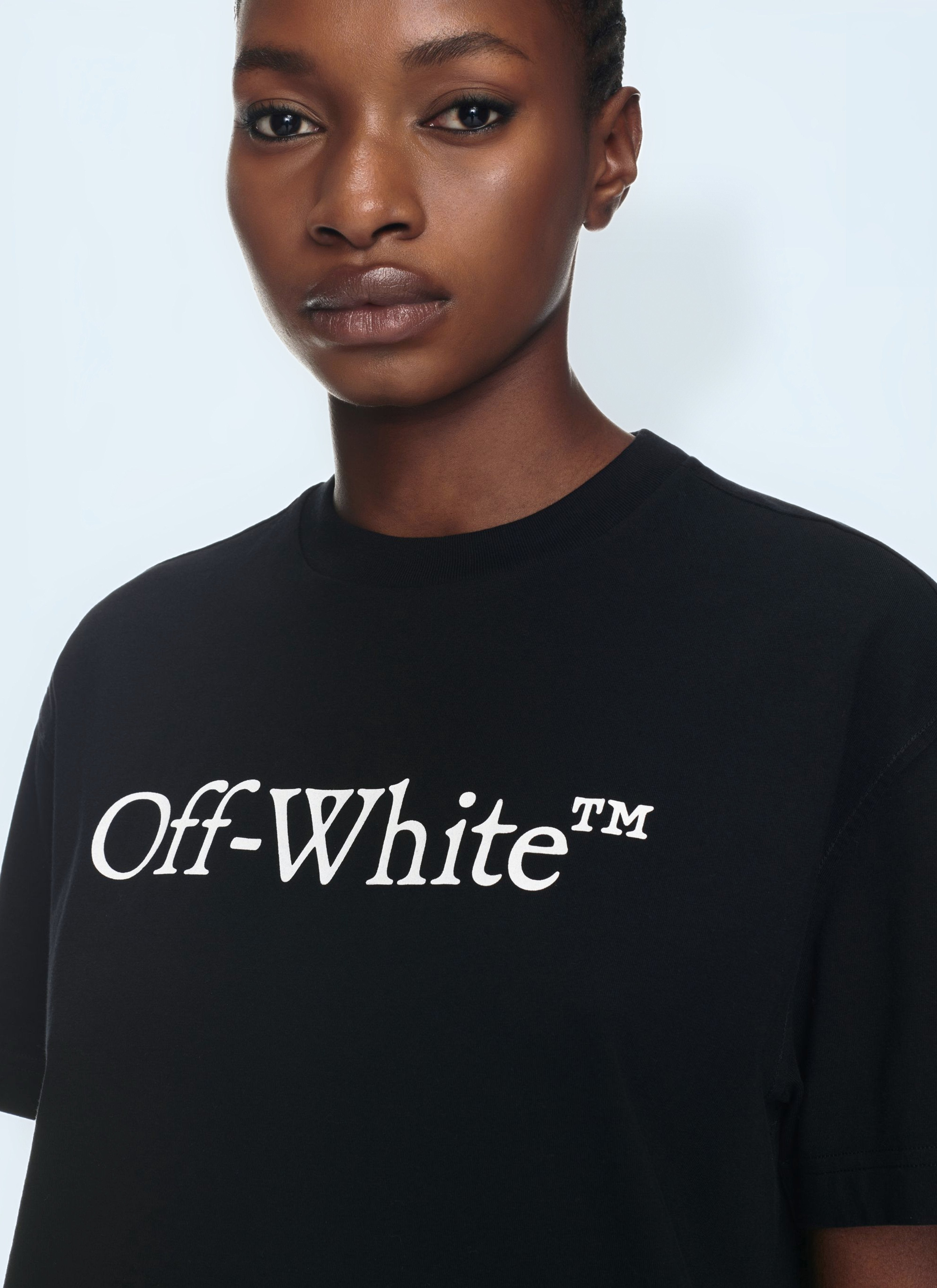Off White Women Big Logo Bookish T-Shirt - 4