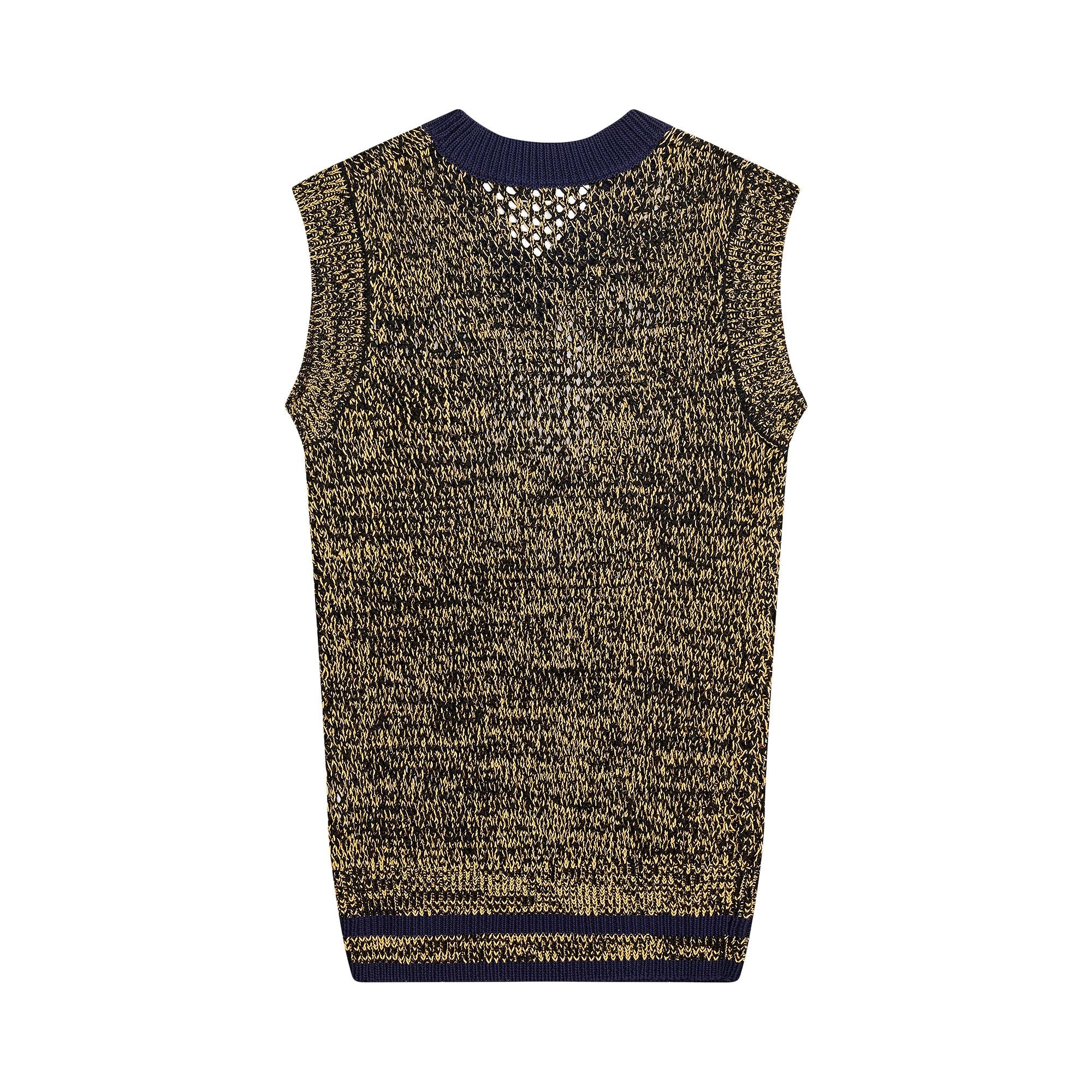 Wales Bonner Shade Knit Vest 'Navy/Yellow' - 2