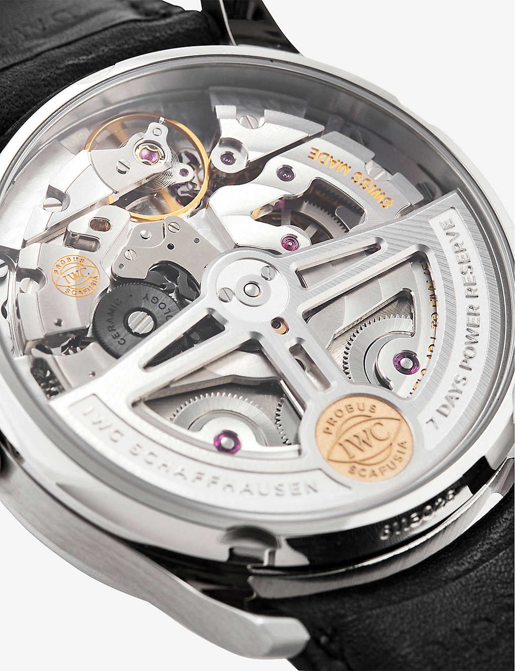 IW500704 Portugieser stainless-steel and leather automatic watch - 2