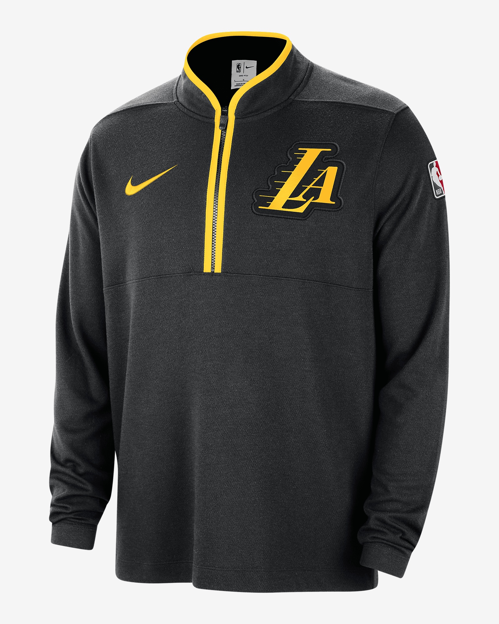 Los Angeles Lakers 2023/24 City Edition Nike Men's Dri-FIT NBA 1/2-Zip Long-Sleeve Top - 1