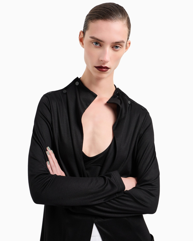 GIORGIO ARMANI TWIN-SET WITH LONG CARDIGAN AND TOP IN VISCOSE JERSEY outlook