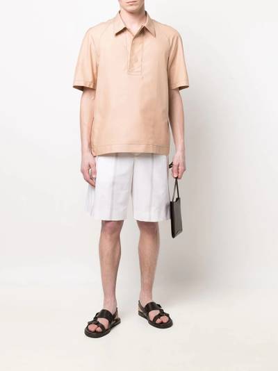 Salvatore Ferragamo pleated knee-length shorts outlook