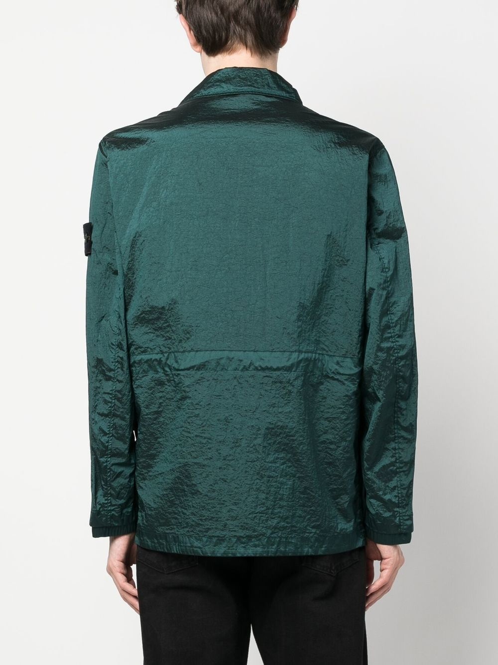 Compass-patch shirt jacket - 4