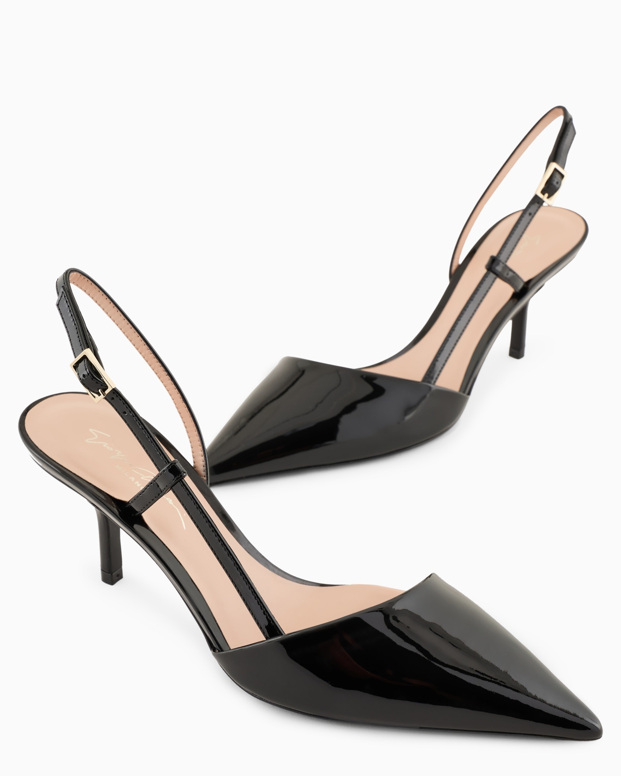 Patent leather slingbacks - 5