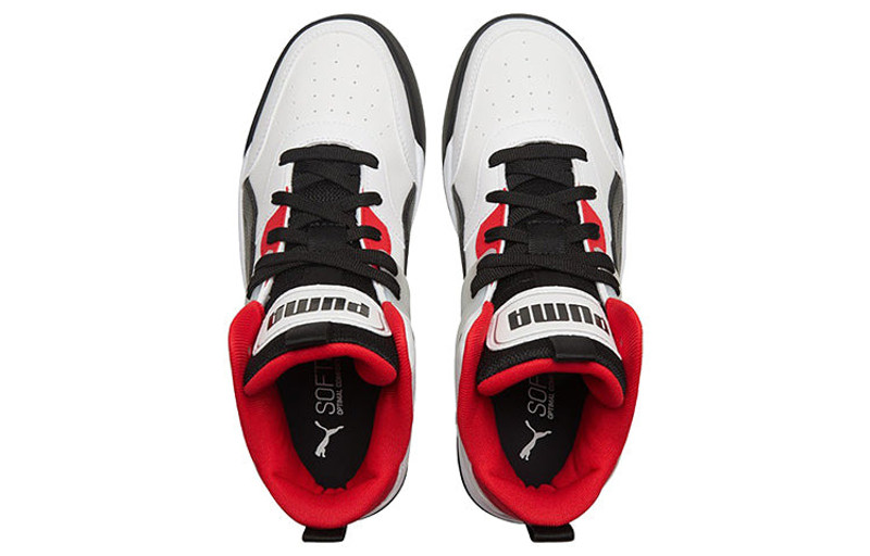 PUMA PUMA Backcourt Mid 'White Black Red' 374139-01 outlook