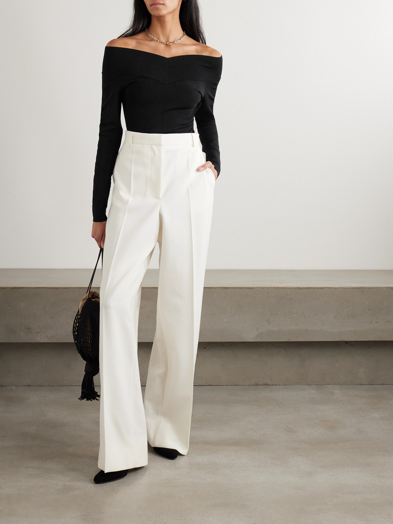 Stella McCartney Off-the-shoulder Paneled Jersey Top outlook