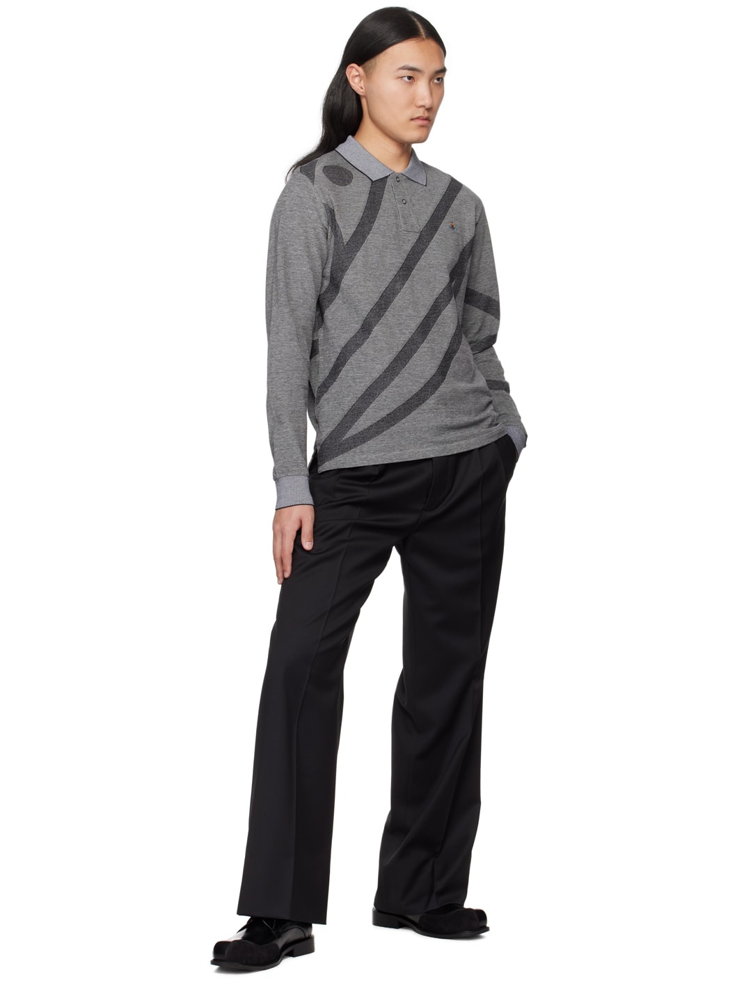Black Creased Trousers - 4
