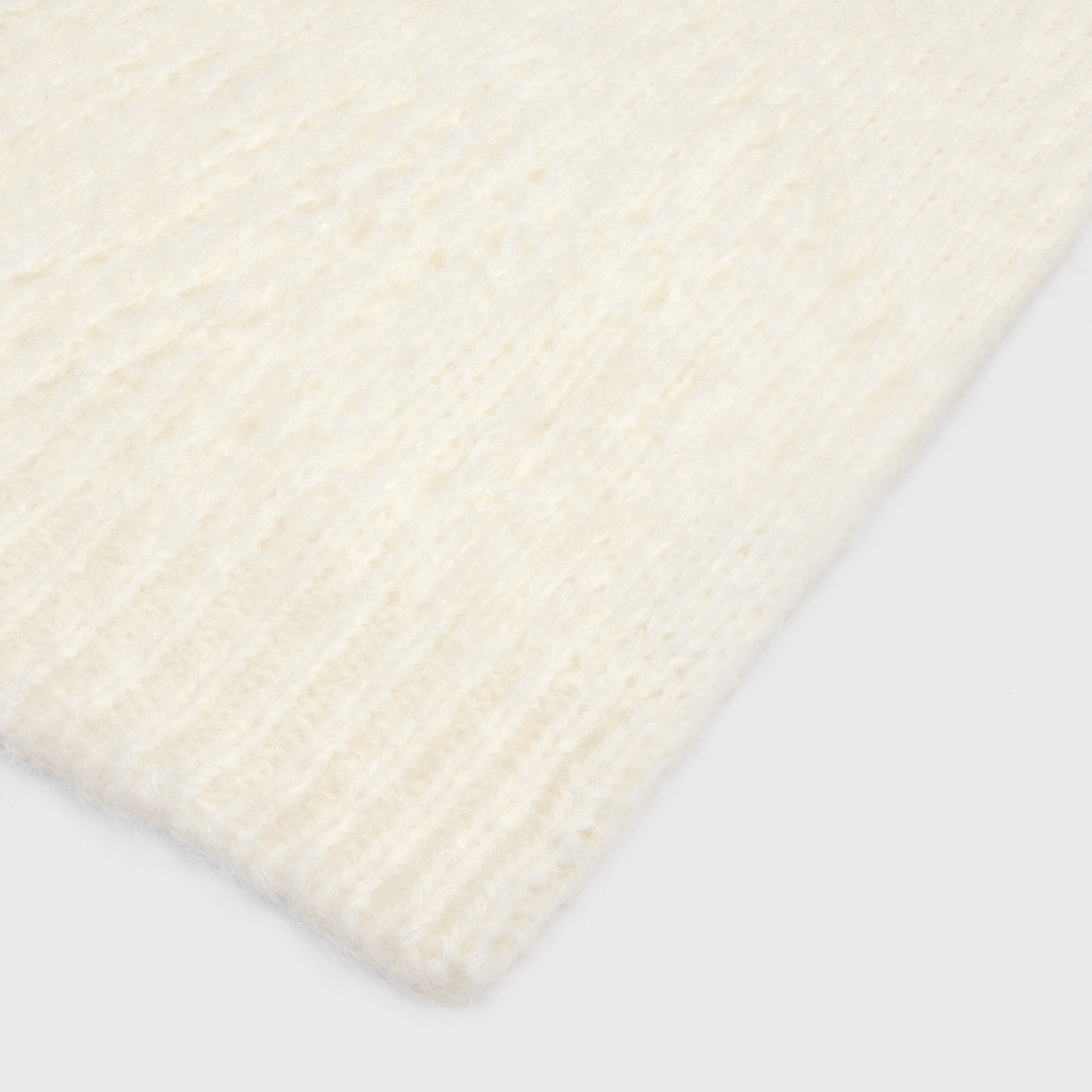 fair isle scarf in alpaca wool pointelle - 2