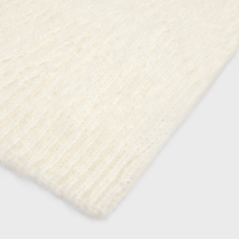 CELINE fair isle scarf in alpaca wool pointelle outlook