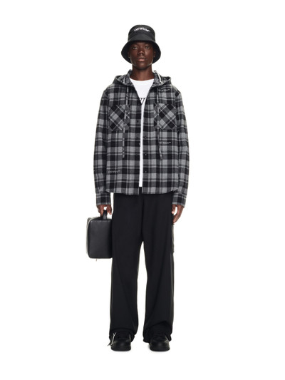 Off-White Check Hooded Shirt outlook