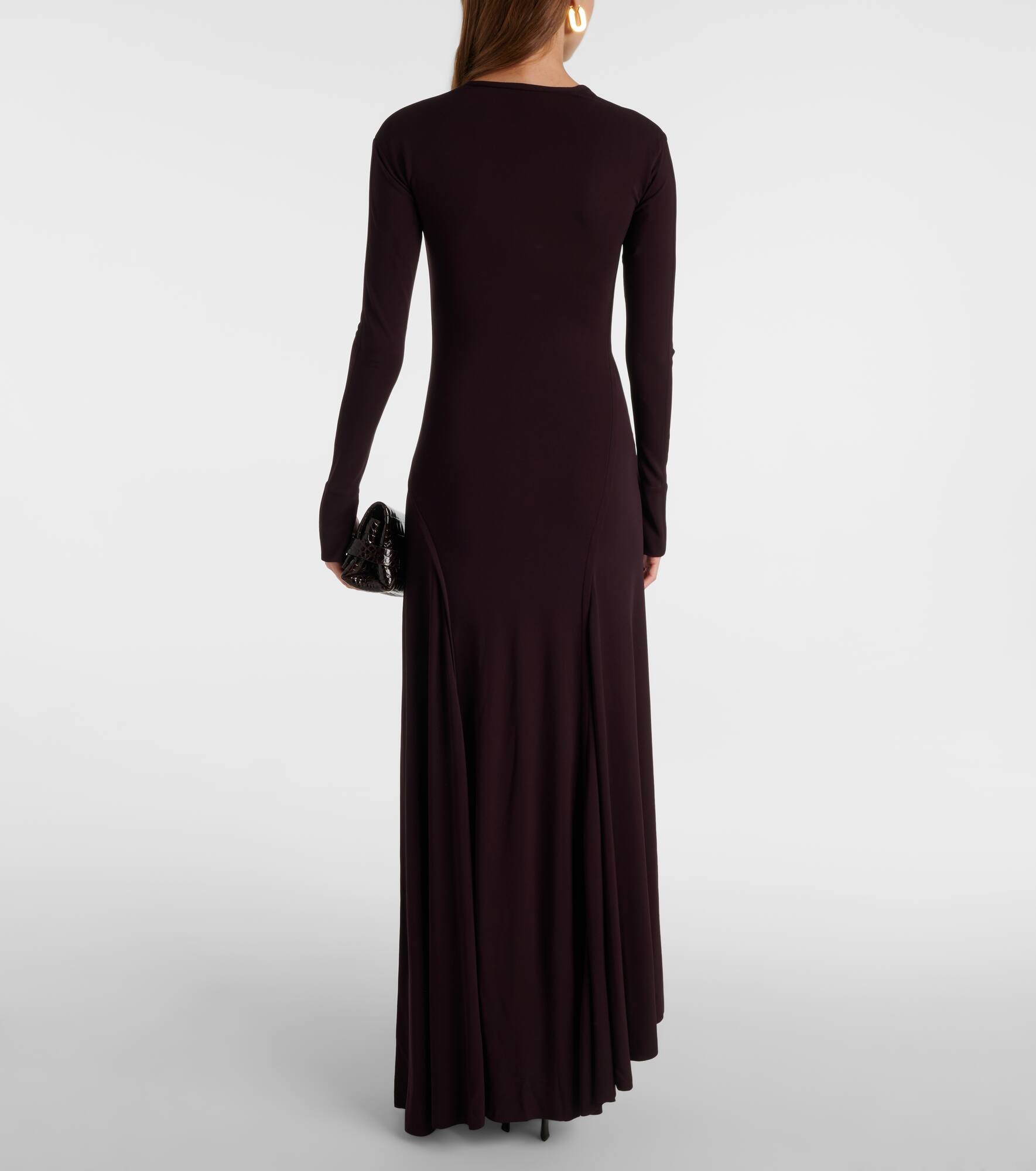 Twist-detail jersey gown - 3