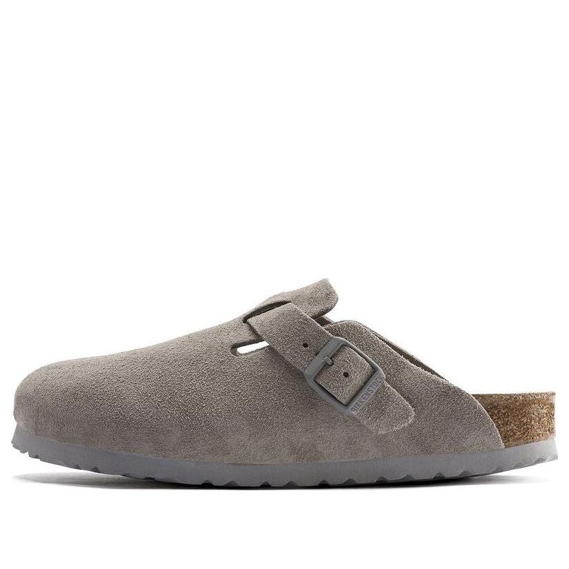 Birkenstock Boston Soft Footbed Suede Leather 'Stone Coin' 1020526 - 1