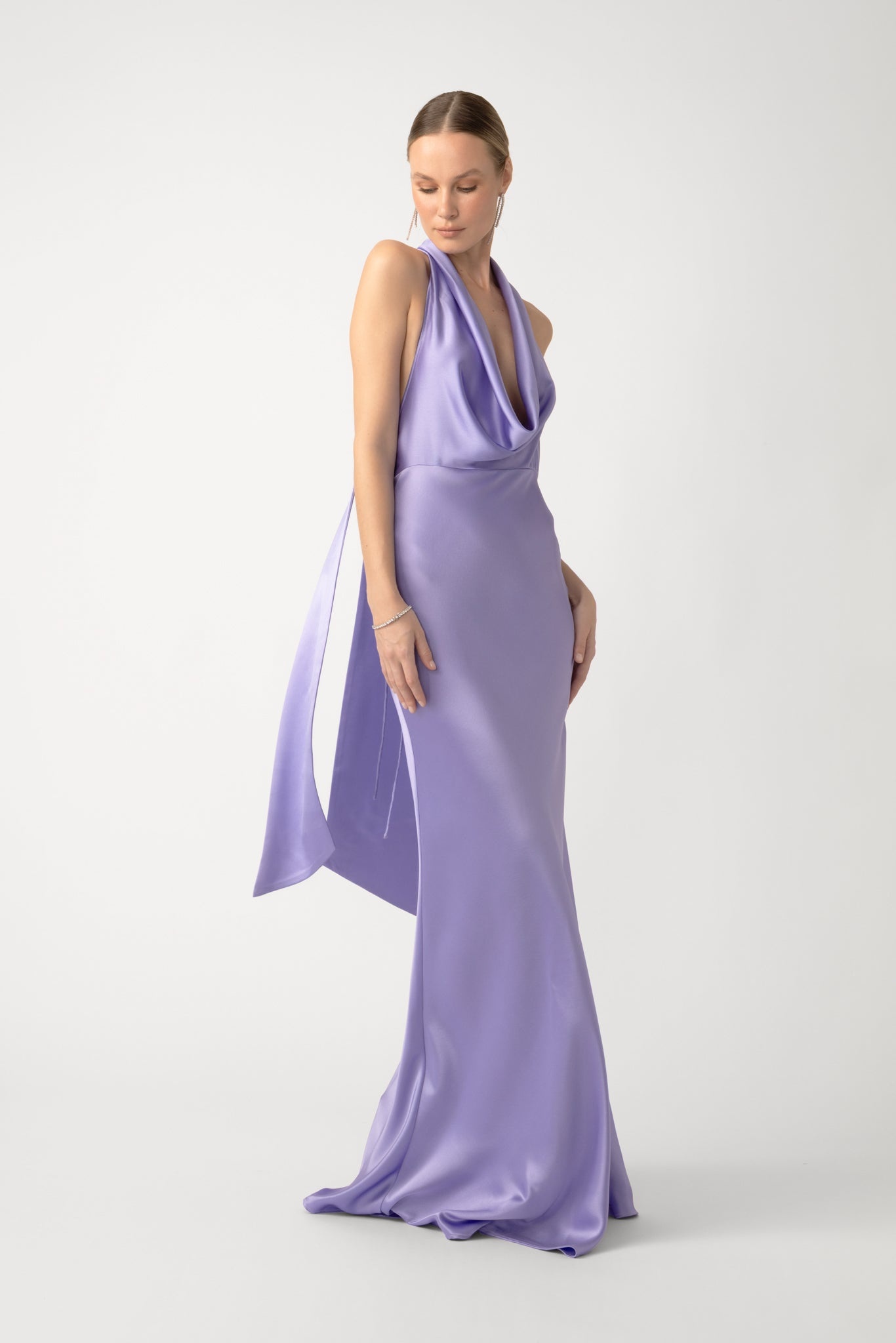 PEARL SATIN GOWN - 3