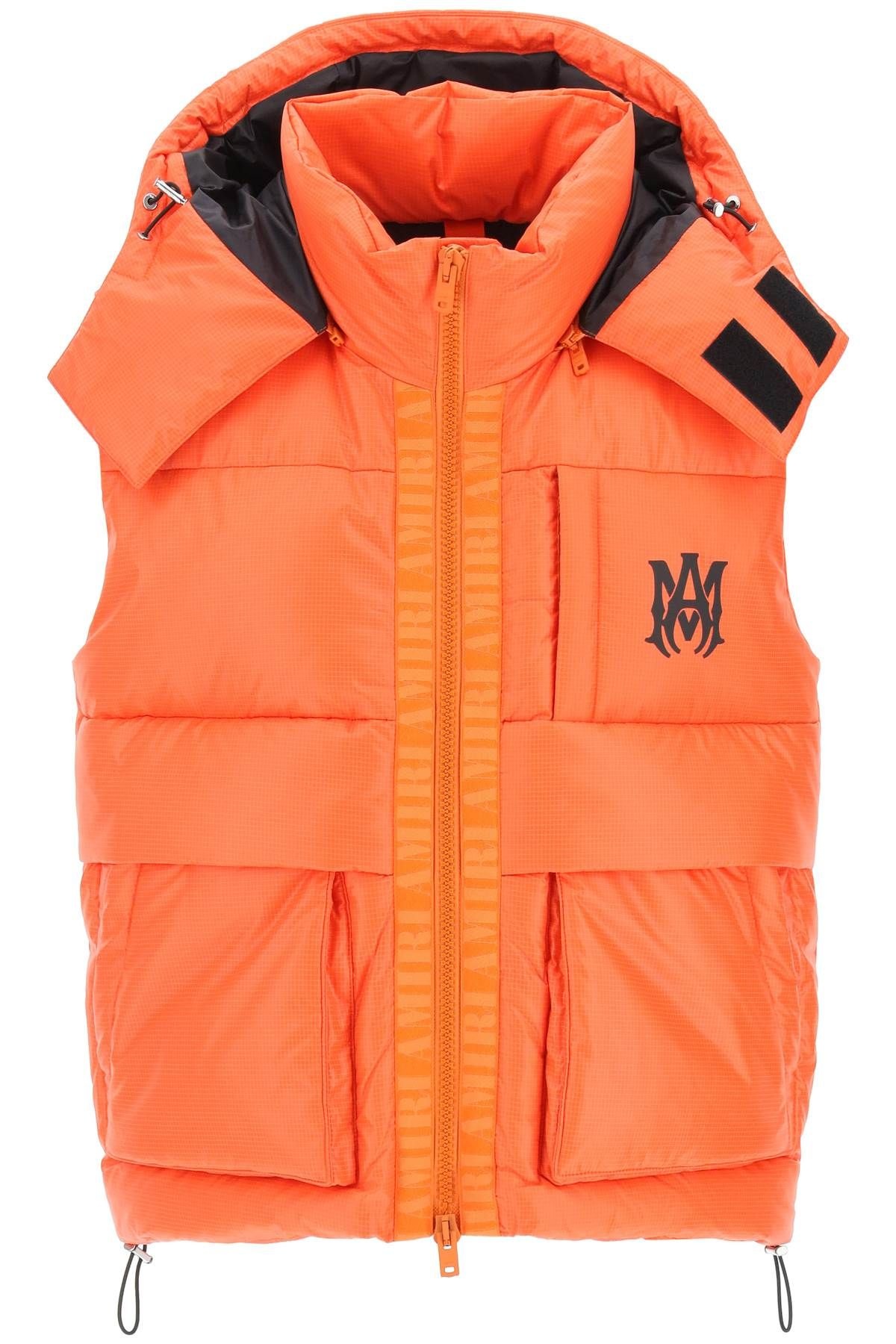 LOGO PRINT PADDED VEST - 1