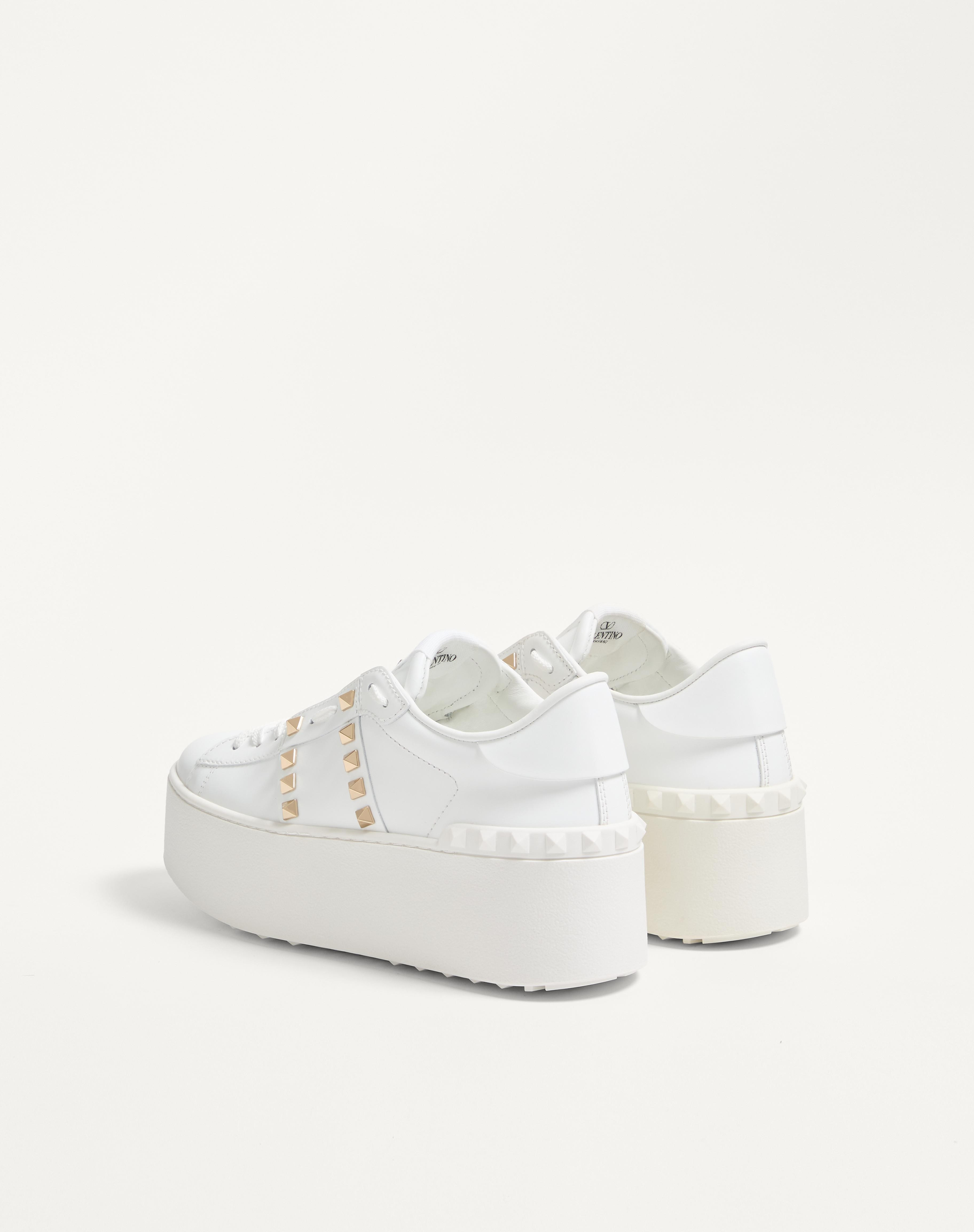 FLATFORM ROCKSTUD UNTITLED SNEAKER IN CALFSKIN - 6