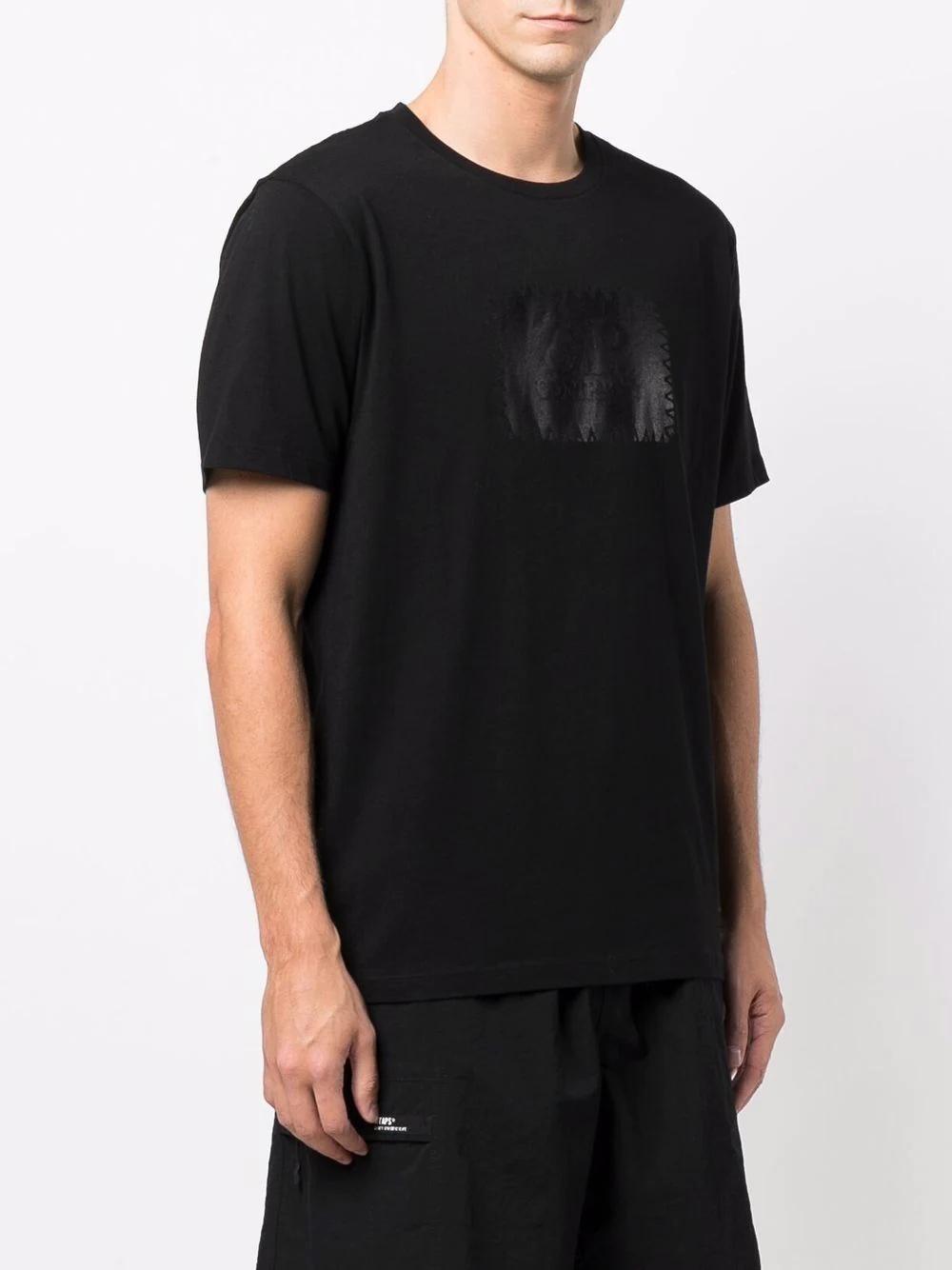 tonal-logo crew-neck T-shirt - 3