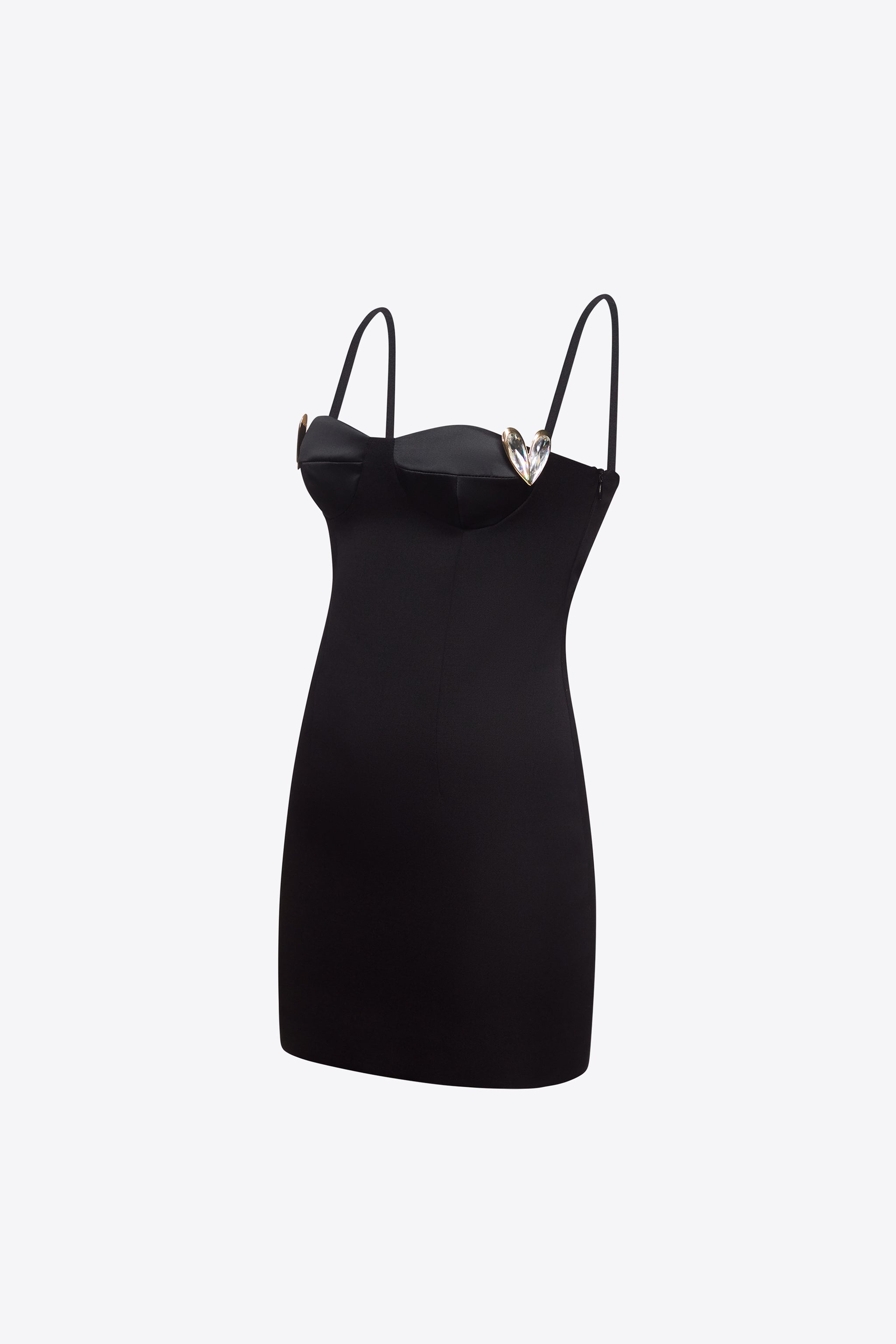CRYSTAL HEART MINI DRESS - 2